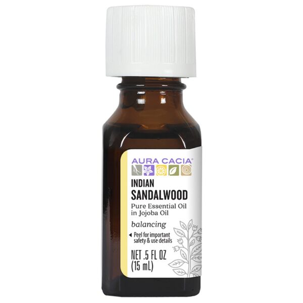 Sandalwood Indian Jojoba Essential Oil - Aura Cacia